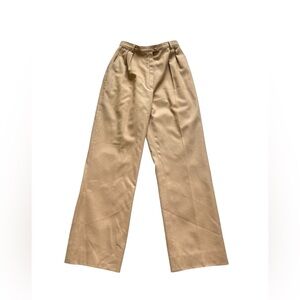 Pendleton Petite Wool Pants‎ Size 6 High Waist Wide Leg Camel 100% Virgin Wool